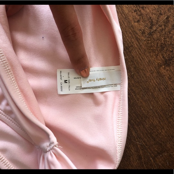 Light Pink Ruched Bikini Bottoms - Picture 2 of 3